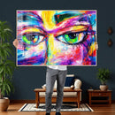 Colorful Abstract Face Wall Art Canvas Print – Modern Pop by MyGreatCanvas | Canvas Wall Art Prints | Photo Prints & Wall Decor