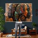 Abstract Afro American Women Wall Art Canvas Print by MyGreatCanvas | Canvas Wall Art Prints | Photo Prints & Wall Decor