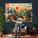 Yayoi Kusama Boho Mountain Landscape Large Wall Art, by MyGreatCanvas | Canvas Wall Art Prints | Photo Prints & Wall Decor
