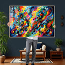 Geometric Abstract Wall Art Canvas Print, Bold Color by MyGreatCanvas | Canvas Wall Art Prints | Photo Prints & Wall Decor