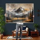 Mountain Lake Canvas Wall Art — Rustic Forest Landscape by MyGreatCanvas | Canvas Wall Art Prints | Photo Prints & Wall Decor