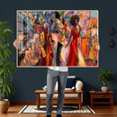 African American Jazz Singer Canvas Art — Red Dress Black by MyGreatCanvas | Canvas Wall Art Prints | Photo Prints & Wall Decor
