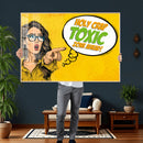 Pop Art Print Bathroom Sign Wall Art Canvas Print — Funny by MyGreatCanvas | Canvas Wall Art Prints | Photo Prints & Wall Decor