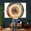 Natural Wood Slice Wall Art Canvas Print, Tree Ring Wall by MyGreatCanvas | Canvas Wall Art Prints | Photo Prints & Wall Decor