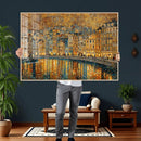 Gustav Klimt Golden Cityscape Wall Art Canvas Print, Framed by MyGreatCanvas | Canvas Wall Art Prints | Photo Prints & Wall Decor