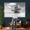 Zen Stone Wall Art Canvas Print, Balanced Rock Stack Framed by MyGreatCanvas | Canvas Wall Art Prints | Photo Prints & Wall Decor
