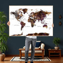 World Map Canvas Print – Detailed Map of the World Wall Art by MyGreatCanvas | Canvas Wall Art Prints | Photo Prints & Wall Decor
