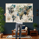 Framed Vintage World Map Wall Art – Abstract Map Canvas by MyGreatCanvas | Canvas Wall Art Prints | Photo Prints & Wall Decor