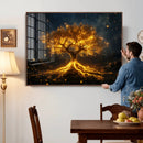 Golden Tree of Life Canvas Wall Art Print - Majestic Glowing by MyGreatCanvas | Canvas Wall Art Prints | Photo Prints & Wall Decor
