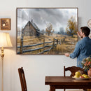 Rustic Autumn Farmhouse Wall Art Canvas Print – Serene