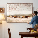 Longhorn Cattle Wall Art Canvas Print – Framed Texas Ranch