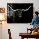Longhorn Cattle Wall Art Canvas Print – Framed Texas Ranch by MyGreatCanvas | Canvas Wall Art Prints | Photo Prints & Wall Decor
