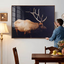 Rustic Elk Wall Art Canvas Print – Framed Moody Wildlife Art by MyGreatCanvas | Canvas Wall Art Prints | Photo Prints & Wall Decor