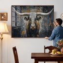 Rustic Bull Wall Art Canvas Print, Longhorn Wall Decor for by MyGreatCanvas | Canvas Wall Art Prints | Photo Prints & Wall Decor