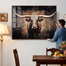 Abstract Longhorn Wall Art Canvas Print – Vintage Western by MyGreatCanvas | Canvas Wall Art Prints | Photo Prints & Wall Decor