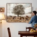 Texas Longhorn Cattle Wall Art, Rustic Western Ranch Canvas by MyGreatCanvas | Canvas Wall Art Prints | Photo Prints & Wall Decor