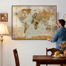 World Map Canvas Print – Detailed Map of the World Wall Art by MyGreatCanvas | Canvas Wall Art Prints | Photo Prints & Wall Decor