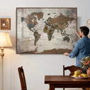 World Map Canvas Print – Framed Detailed Map of the World by MyGreatCanvas | Canvas Wall Art Prints | Photo Prints & Wall Decor