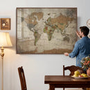World Map Canvas Print – Framed Travel Map Wall Art for by MyGreatCanvas | Canvas Wall Art Prints | Photo Prints & Wall Decor