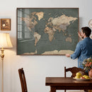 Rustic Black and Wood World Map Canvas Wall Art – Framed by MyGreatCanvas | Canvas Wall Art Prints | Photo Prints & Wall Decor