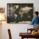 Vintage World Map Canvas Wall Art – Framed Travel Map for by MyGreatCanvas | Canvas Wall Art Prints | Photo Prints & Wall Decor