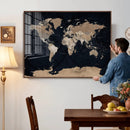 Grunge Wall Art World Map Canvas Print by MyGreatCanvas | Canvas Wall Art Prints | Photo Prints & Wall Decor