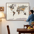 World Map Wall Art Print by MyGreatCanvas | Canvas Wall Art Prints | Photo Prints & Wall Decor