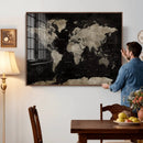 Detailed World Map Wall Art Print - Large Framed World Map