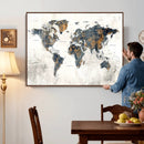 World Map Wall Art Canvas Print for Office Wall Decor by MyGreatCanvas | Canvas Wall Art Prints | Photo Prints & Wall Decor