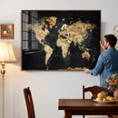 World Map Canvas Wall Art with Famous Landmarks – Framed by MyGreatCanvas | Canvas Wall Art Prints | Photo Prints & Wall Decor