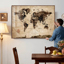 World Map Wall Art Canvas Print by MyGreatCanvas | Canvas Wall Art Prints | Photo Prints & Wall Decor