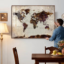 World Map Canvas Triptych – Colorful Global Wall Art for by MyGreatCanvas | Canvas Wall Art Prints | Photo Prints & Wall Decor