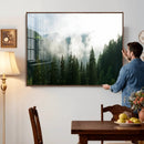 Misty Mountain Forest Canvas Print, Foggy Pine Trees Nature by MyGreatCanvas | Canvas Wall Art Prints | Photo Prints & Wall Decor