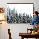 Misty Mountain Forest Canvas Print, Foggy Pine Trees Nature by MyGreatCanvas | Canvas Wall Art Prints | Photo Prints & Wall Decor