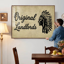 Original Landlords Wall Art Canvas Print, Native American by MyGreatCanvas | Canvas Wall Art Prints | Photo Prints & Wall Decor