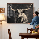 Vintage Texas Longhorn Bull Wall Art Canvas Print, Cow by MyGreatCanvas | Canvas Wall Art Prints | Photo Prints & Wall Decor