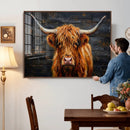 Highland Cow Wall Art Canvas Print, Rustic Farm Animal by MyGreatCanvas | Canvas Wall Art Prints | Photo Prints & Wall Decor