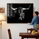 Black Bull Wall Art Canvas Print, Dark Longhorn Portrait by MyGreatCanvas | Canvas Wall Art Prints | Photo Prints & Wall Decor