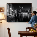 Boston Wall Art Canvas Print, Boston City Downtown Night by MyGreatCanvas | Canvas Wall Art Prints | Photo Prints & Wall Decor