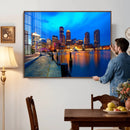 Boston Wall Art Canvas Print, Boston City Downtown Night by MyGreatCanvas | Canvas Wall Art Prints | Photo Prints & Wall Decor