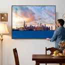 Chicago Wall Art Canvas Print - Chicago City Downtown Night by MyGreatCanvas | Canvas Wall Art Prints | Photo Prints & Wall Decor