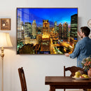 Chicago Wall Art Canvas Print - Chicago City Downtown Night by MyGreatCanvas | Canvas Wall Art Prints | Photo Prints & Wall Decor