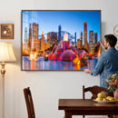 Chicago Wall Art Canvas Print, Chicago City Downtown Night by MyGreatCanvas | Canvas Wall Art Prints | Photo Prints & Wall Decor