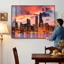 Chicago Wall Art Canvas Print - Chicago City Downtown Night by MyGreatCanvas | Canvas Wall Art Prints | Photo Prints & Wall Decor
