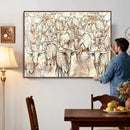 Farmhouse Texas Longhorn Wall Art Canvas Print - Abstract by MyGreatCanvas | Canvas Wall Art Prints | Photo Prints & Wall Decor