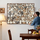 Abstract Longhorn Wall Art Canvas Print - Cow Animal Drawing by MyGreatCanvas | Canvas Wall Art Prints | Photo Prints & Wall Decor