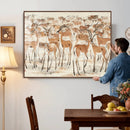 Gazelle Wall Art Canvas Print - Abstract Antelope Wall Art by MyGreatCanvas | Canvas Wall Art Prints | Photo Prints & Wall Decor