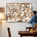 Farmhouse Bighorn Sheep Wall Art Canvas Print - Abstract by MyGreatCanvas | Canvas Wall Art Prints | Photo Prints & Wall Decor