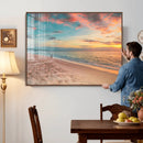 Beach Walk Wall Art Canvas Print – Soft Coastal Photography by MyGreatCanvas | Canvas Wall Art Prints | Photo Prints & Wall Decor