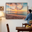 Sunset Beach Wall Art Canvas Print – Soft Coastal by MyGreatCanvas | Canvas Wall Art Prints | Photo Prints & Wall Decor